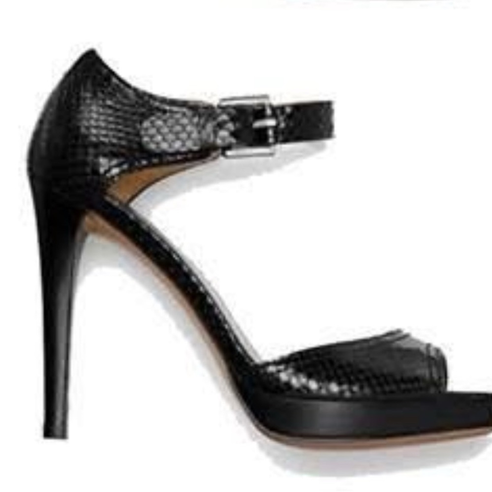 Coach Black Python Sistine Heel Pumps - image 2